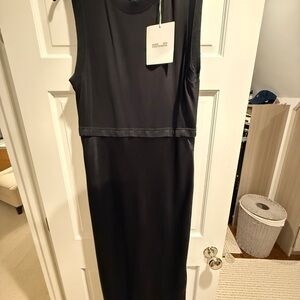 Diane Von Furstenberg floor length Black Dress silk